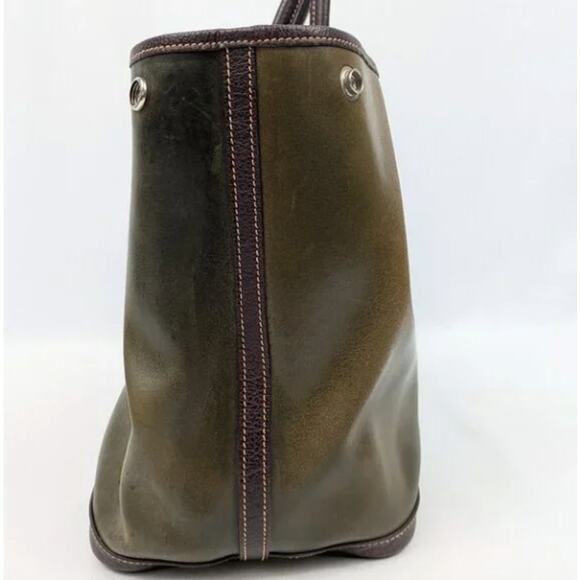 Hermes Garden Green Ombre Patina Party Tote Bag with Dust Bag - Picture 9 of 11